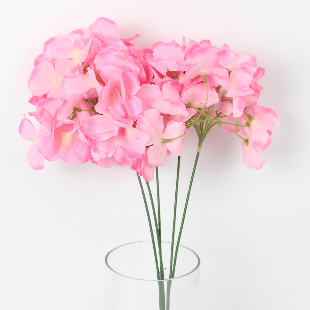 Artificial Hydrangea Flower Stem | Realistic Silk Flower for Décor & Weddings