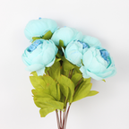 Artificial Peony Flower Bunch | Realistic Silk Peony Decorative Flowers