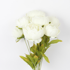 Artificial Peony Flower Bunch | Realistic Silk Peony Decorative Flowers