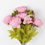 Artificial Peony Flower Bunch | Realistic Silk Peony Decorative Flowers