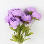 Artificial Peony Flower Bunch | Realistic Silk Peony Decorative Flowers