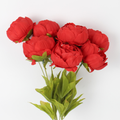 Artificial Peony Flower Bunch | Realistic Silk Peony Decorative Flowers