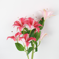 Artificial Lily Flower Bunch | Realistic Silk Lily Decorative Flowers