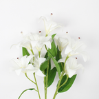 Artificial Lily Flower Bunch | Realistic Silk Lily Decorative Flowers