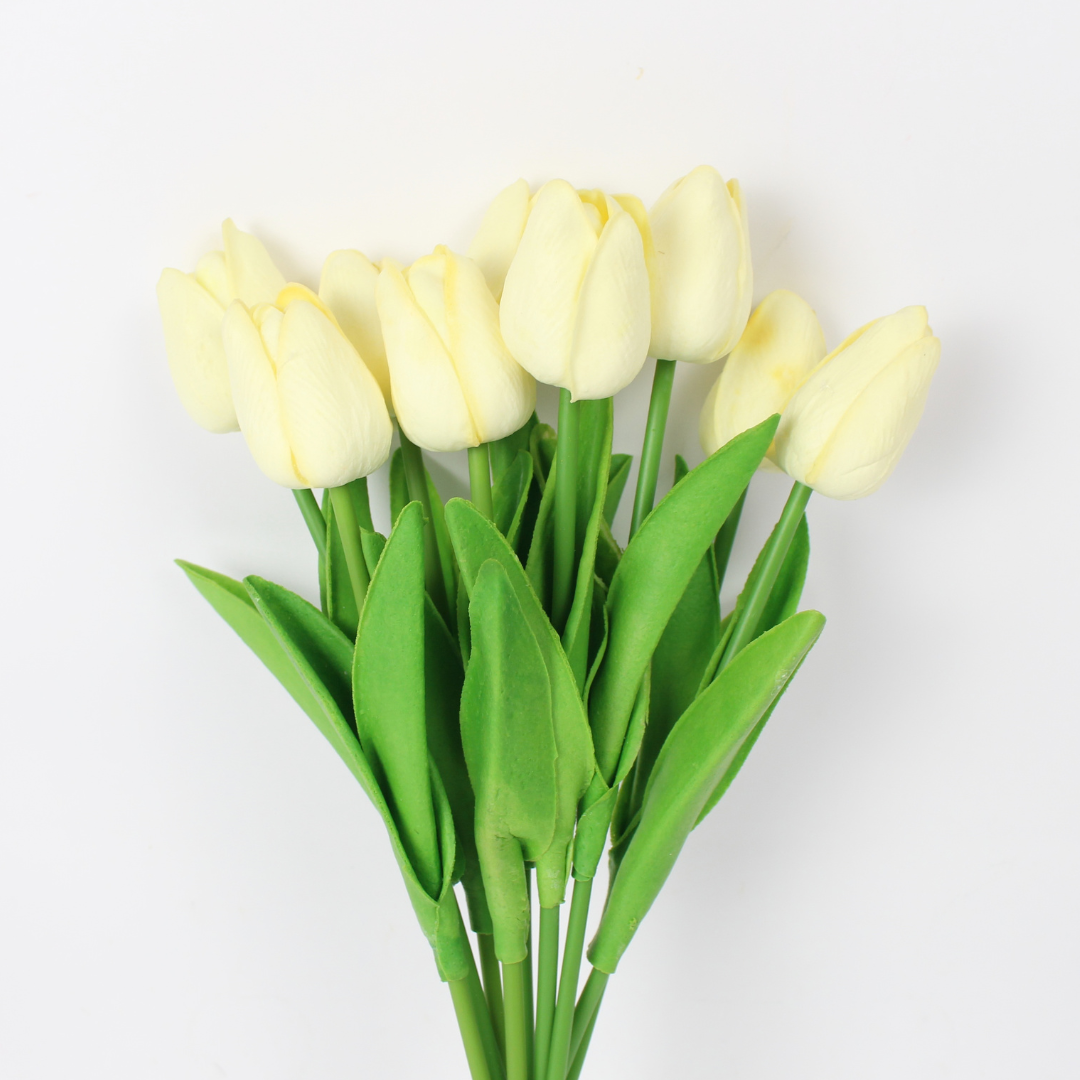 Realistic Artificial Tulips Flower | Silk Tulip Decorative Stem