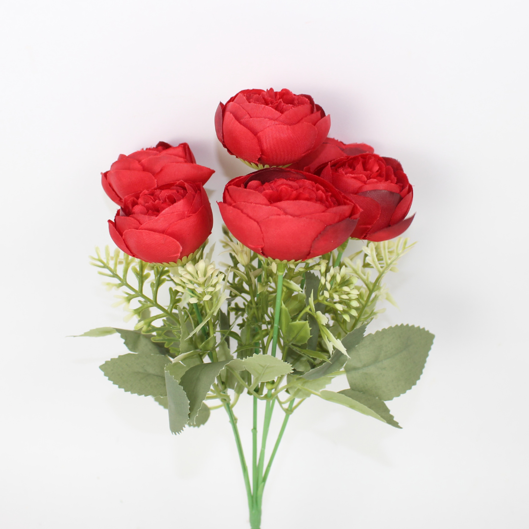 Artificial Small Baby Peony Flower | Realistic Silk Peony Bloom