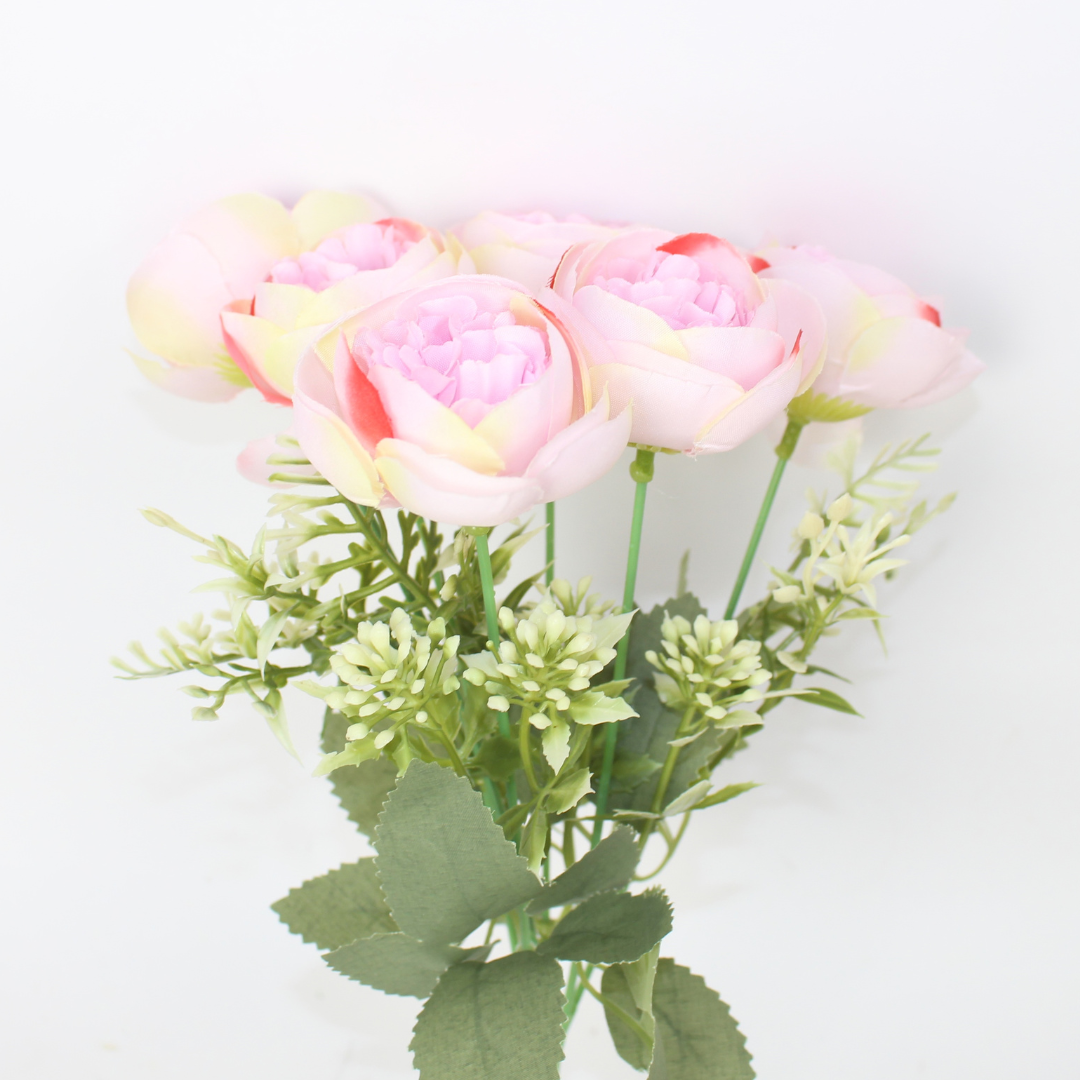 Artificial Small Baby Peony Flower | Realistic Silk Peony Bloom