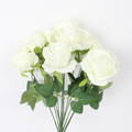 Artificial Rose Flower Bunch – 12pc Head | Realistic Silk Rose Bouquet