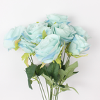 Artificial Rose Flower Bunch – 12pc Head | Realistic Silk Rose Bouquet