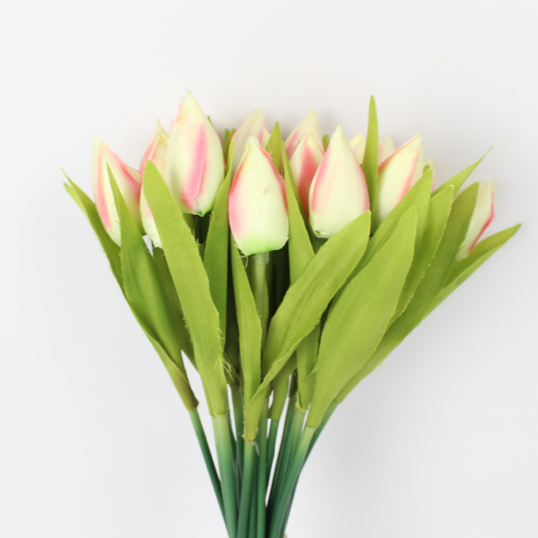 Artificial Tulip Flower Bunch | Realistic Silk Tulip Bouquet