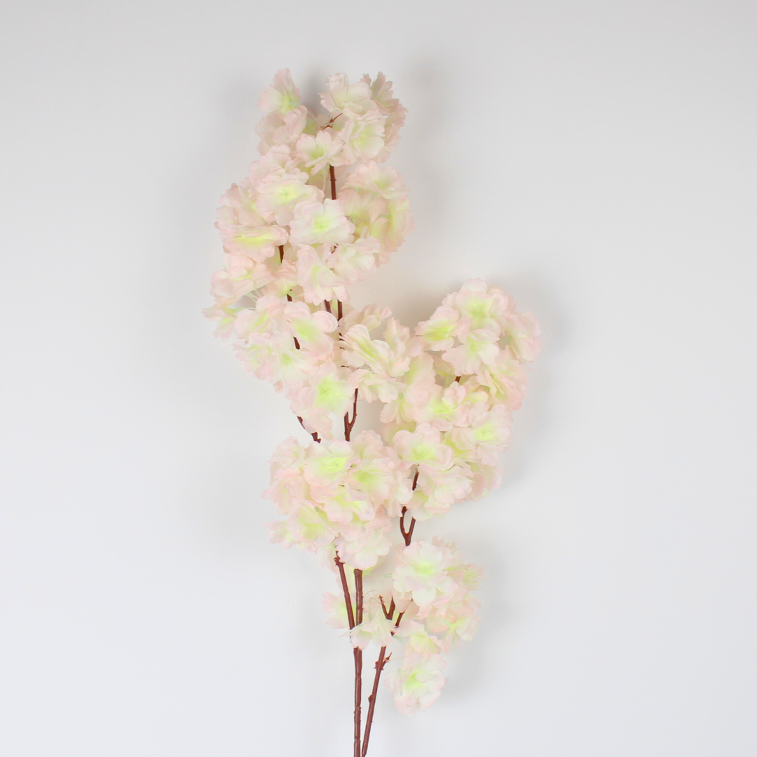 Artificial Cherry Blossom Stick Flower | Realistic Silk Cherry Blossom Stem