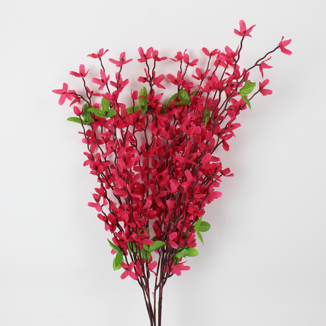 Artificial Forsythia Flower Branches | Realistic Silk Yellow Blooms