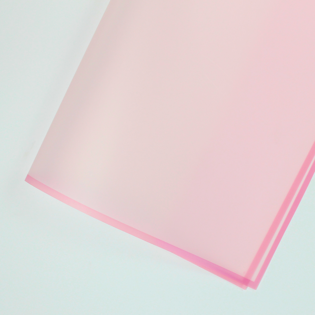 Transparent Wrapping Paper with Color Border 20pcs/Pack | Bouquet Wrap