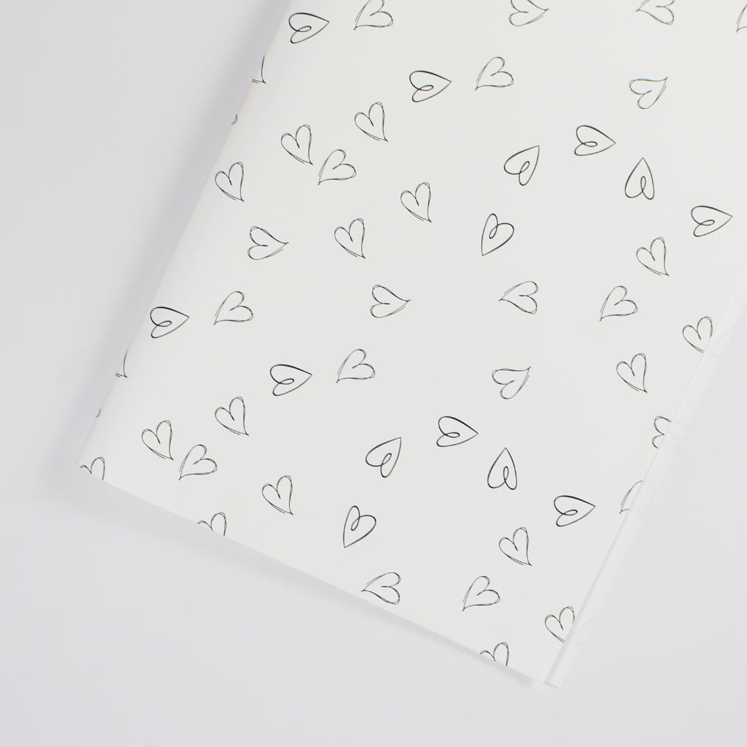 Heart Pattern Wrapping Paper 20pcs/Pack | Romantic Gift Wrap