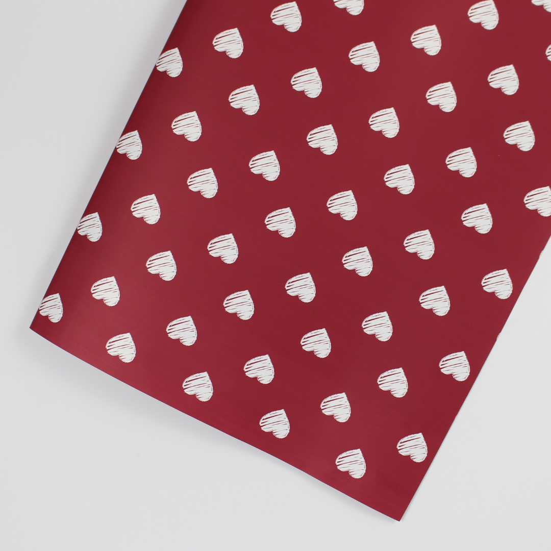 Heart-Shaped Design Wrapping Paper 20pcs/Pack | Romantic Gift Wrap