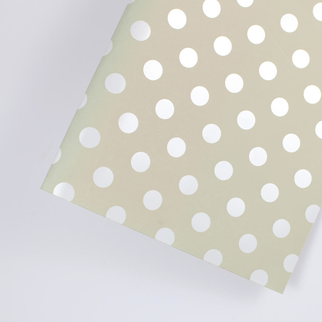 Polka Dot Wrapping Paper Big White Dots 20pcs/Pack | Gift Wrap