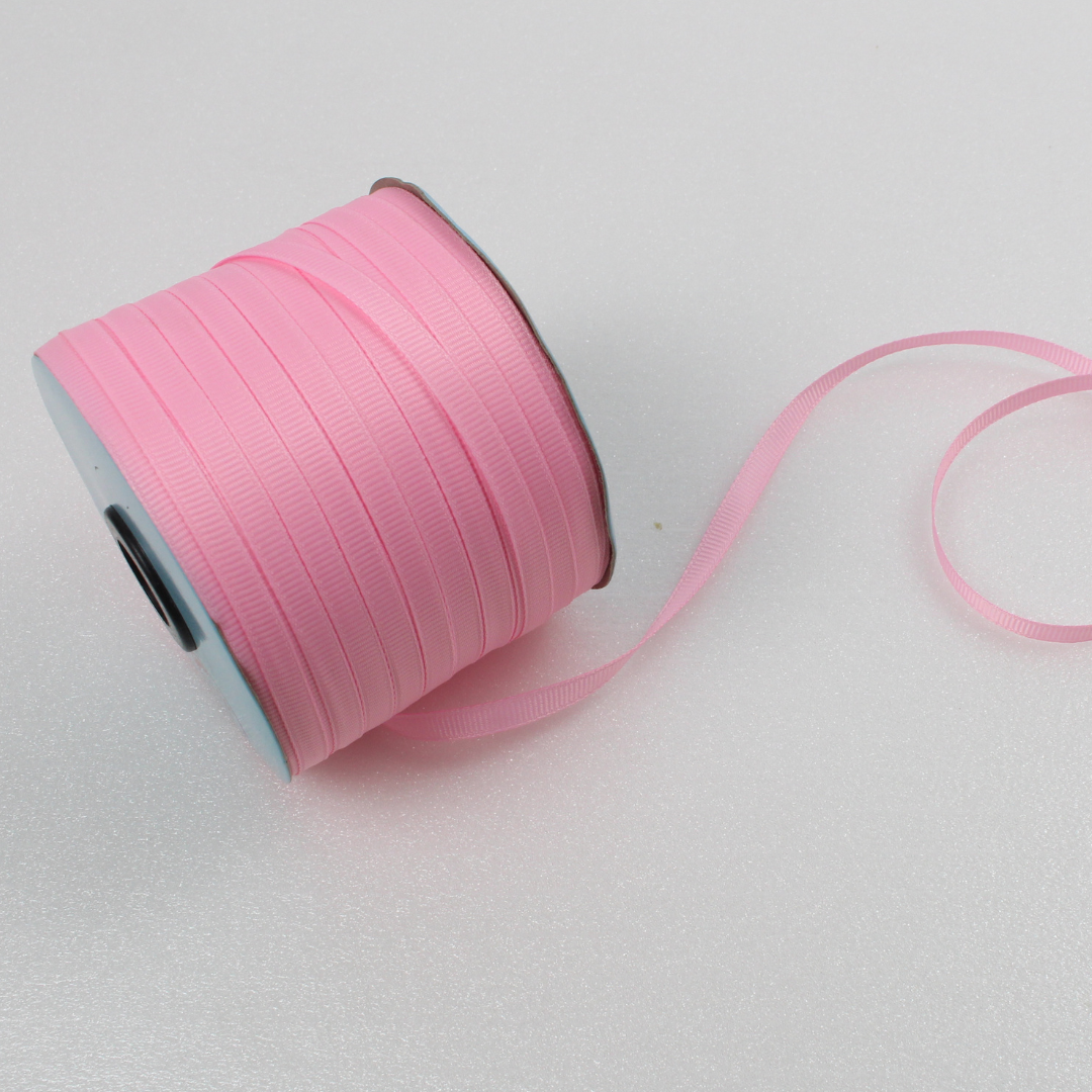 Grosgrain Ribbon 8mm 200 Yard | Ribbed Decorative Ribbon Roll