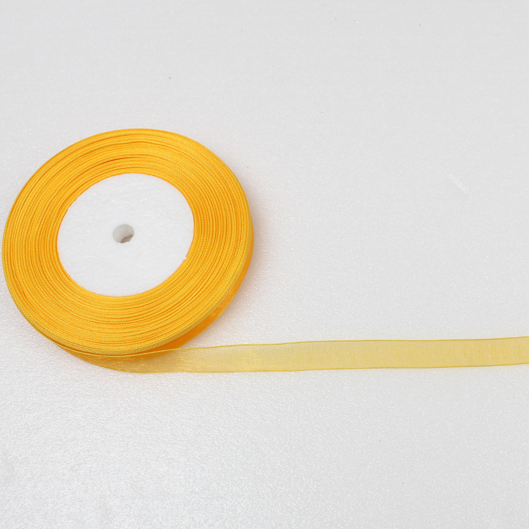 Organza Ribbon 1/2 Inch 50 Yard | Sheer Decorative Ribbon