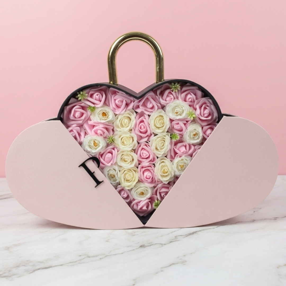 Authentic Chanel Perfume in Illuminated Rose Heart-Shaped Gift Box | Coco Mademoiselle or N°5