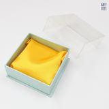 Elegant Square Gift Box 8.5x8.5x3.5" with Fabric Insert & Lid
