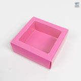 Square Favor Boxes with Clear Window 8x8x3cm | 12 Pc Pack