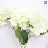 Artificial Hydrangea Flower Bunch 5 Pc | Realistic Decorative Stems