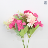 Artificial Carnation Small Bunch | Realistic Decorative Flowers