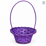 Round Bamboo Gift Basket 16cm | Hampers & Floral Arrangements