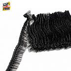 Pleated Organza Ruffled Lace Trim with Metallic Silver Edge Accent – 15 Yard
