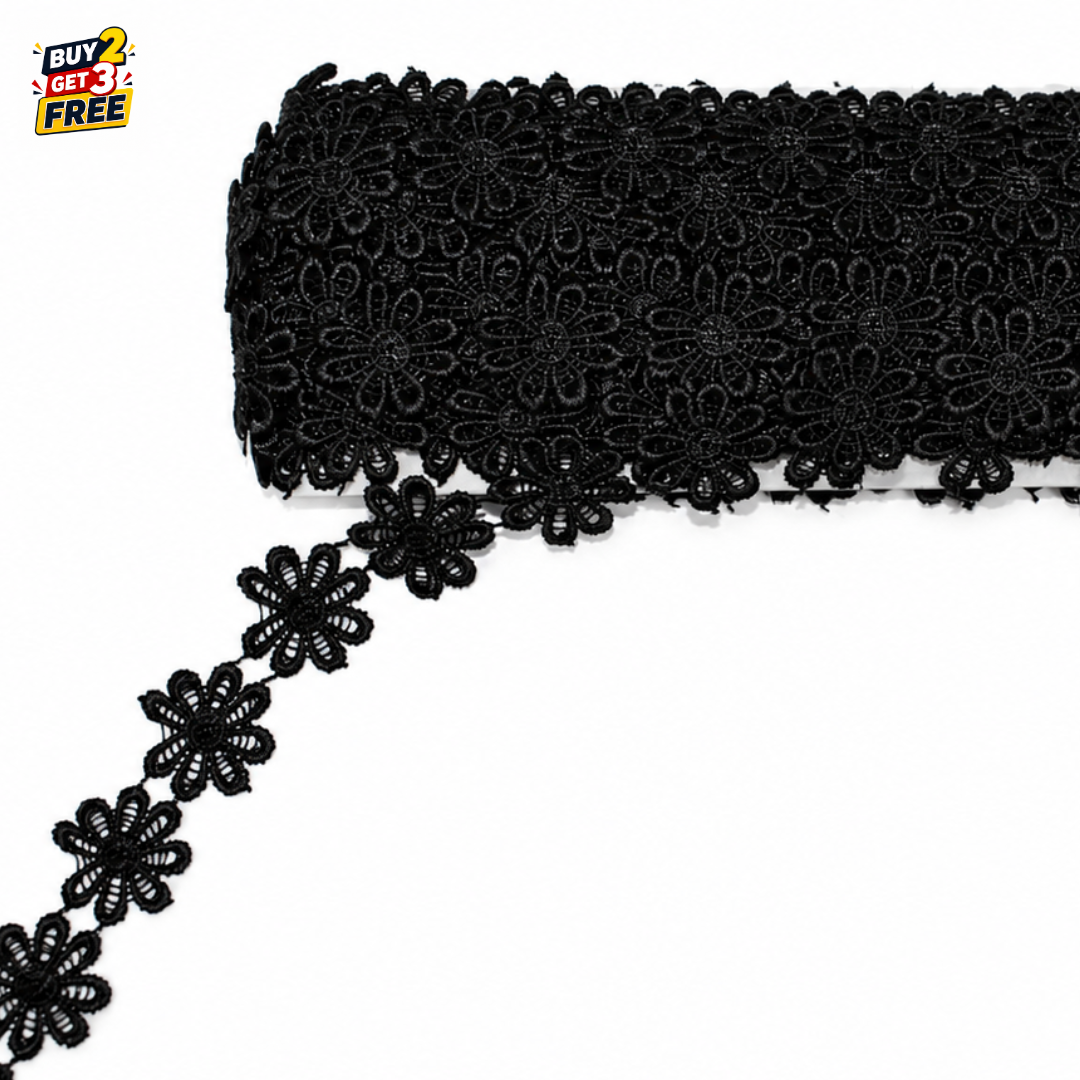 Premium Floral Guipure Lace Applique 15 Yard | Wedding & Costume Design Trim