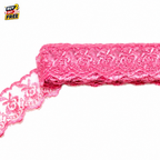 Organza Net Lace Trim 4CM x 10 Yard | Embroidered Flower Design Ribbon