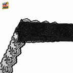 Organza Net Lace Trim 4CM x 10 Yard | Embroidered Flower Design Ribbon