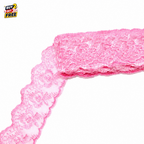 Organza Net Lace Trim 4CM x 10 Yard | Embroidered Flower Design Ribbon