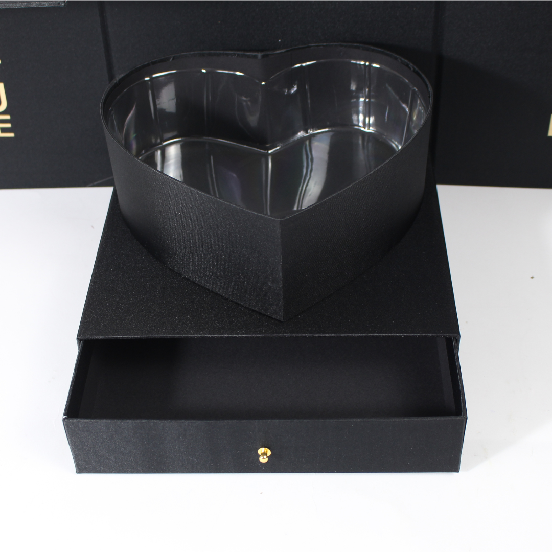 Do What You Love – Premium Black Square Box with Heart-Shaped Container