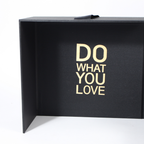Do What You Love – Premium Black Square Box with Heart-Shaped Container