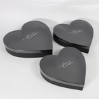 3-Piece Heart-Shaped Gift Box Set with Clear Lids