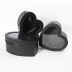 3-Piece Heart-Shaped Gift Box Set with Ribbon | Romantic Gift Packaging