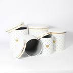 5-Piece Cylindrical Cardboard Gift Box Set | Elegant Gift Packaging