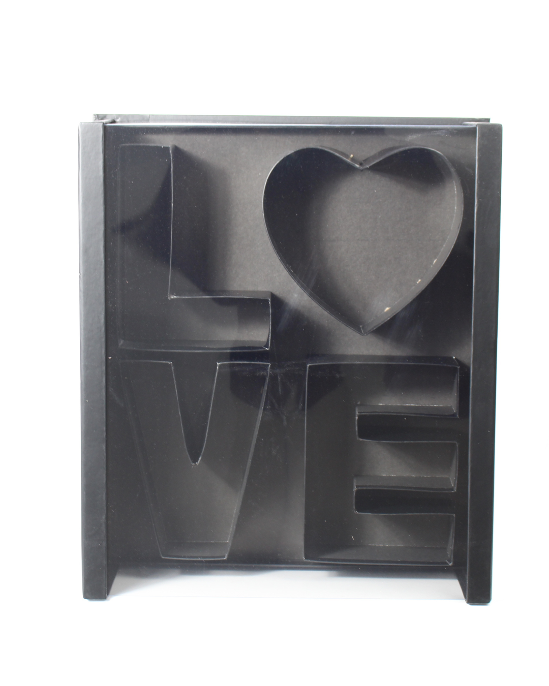 Love Sign Flower and Candy Arrangement with Transparent Lid | Romantic Gift