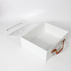 Foldable Square Box with Handle and Transparent Lid | Convenient Gift Packaging