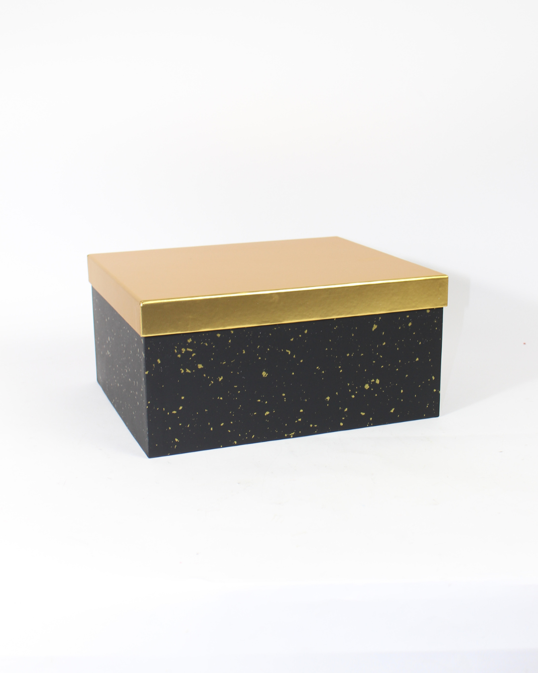 10-Piece Rectangle-Shaped Paper Box Set with Golden Lids | Luxury Gift Packaging