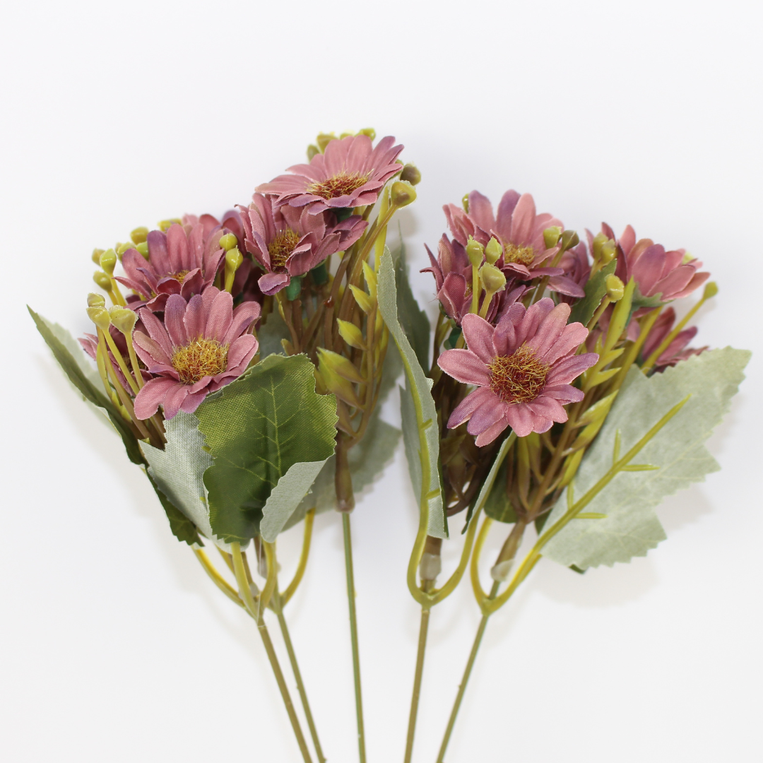 Artificial Small Daisy Flower Bunch | Realistic Faux Mini Daisy Flowers