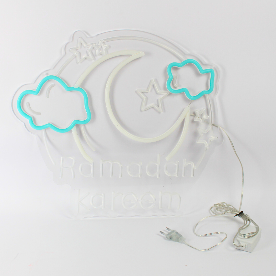 Ramadan Kareem Acrylic Neon Light | LED Festive Décor