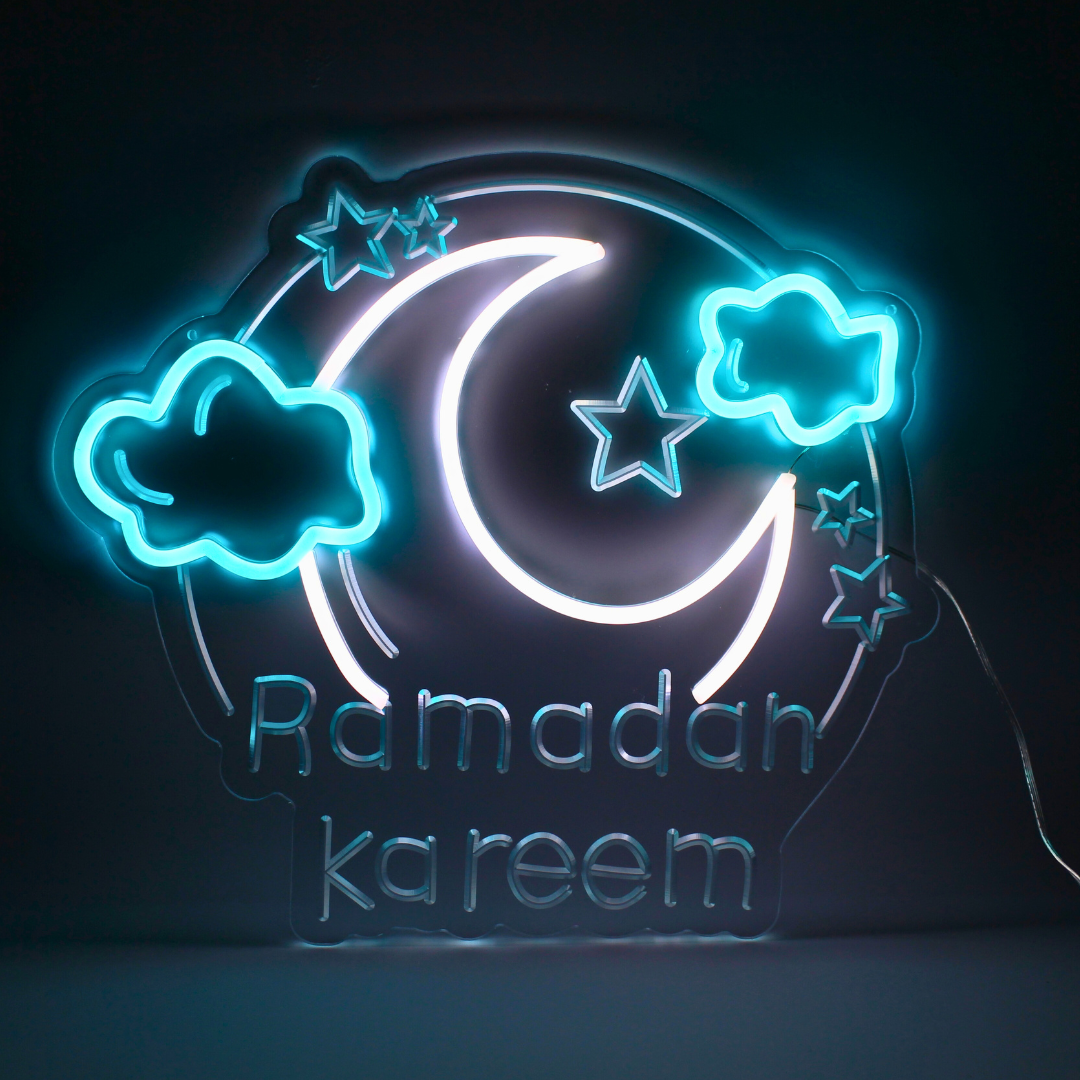 Ramadan Kareem Acrylic Neon Light | LED Festive Décor