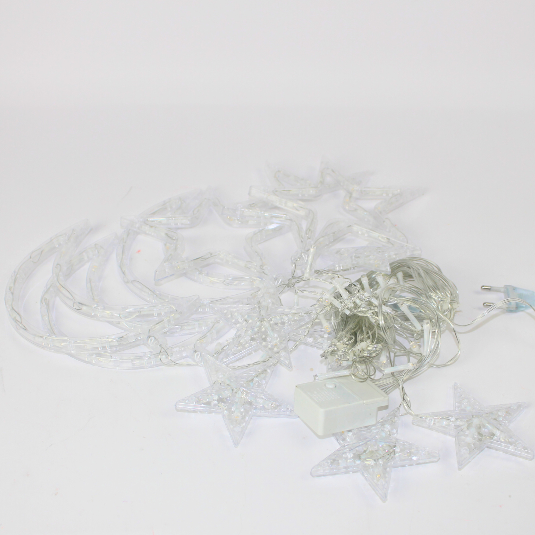 Moon & Star Shaped Electric Light 2 Metres | Ramadan & Gergean Décor
