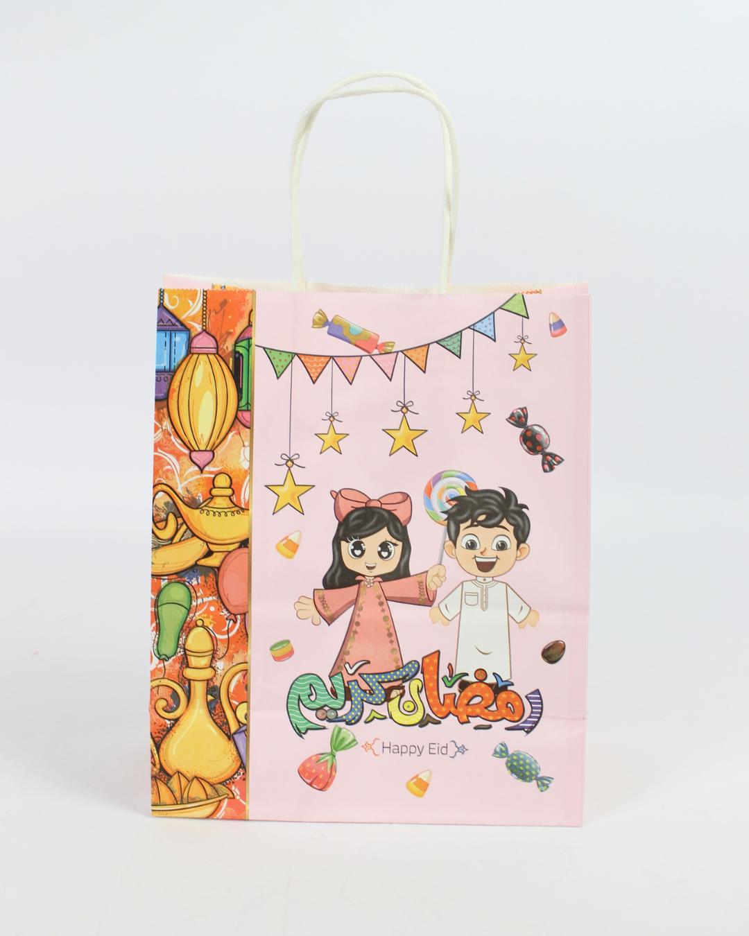 Gergean Printed Paper Bag | Ramadan Kids Giveaway Bags – 12pcs Pack