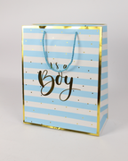 “It’s a Boy & It’s a Girl” Paper Bag with Handle | Baby Shower Gift Bags – 12pcs