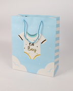 “Oh Girl & Oh Boy” Paper Bag with Handle | Baby Shower Gift Bags – 12pcs