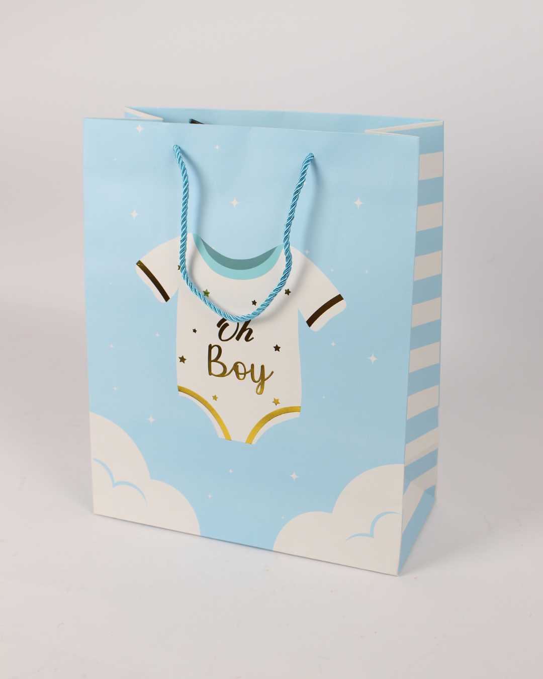 “Oh Girl & Oh Boy” Paper Bag with Handle | Baby Shower Gift Bags – 12pcs