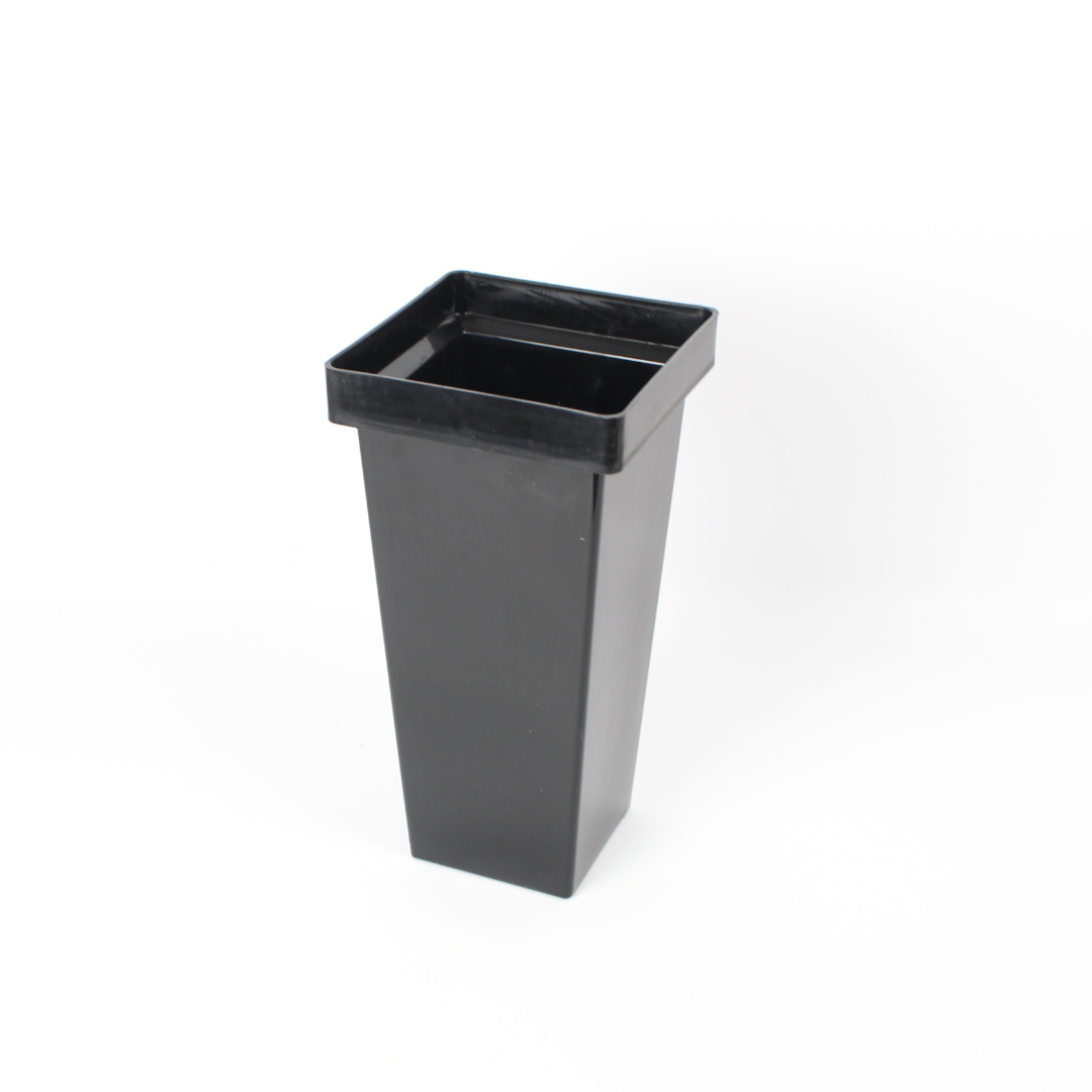 Black Plastic Flower Pot 42cm Height | 19.5cm Mouth Decorative Planter